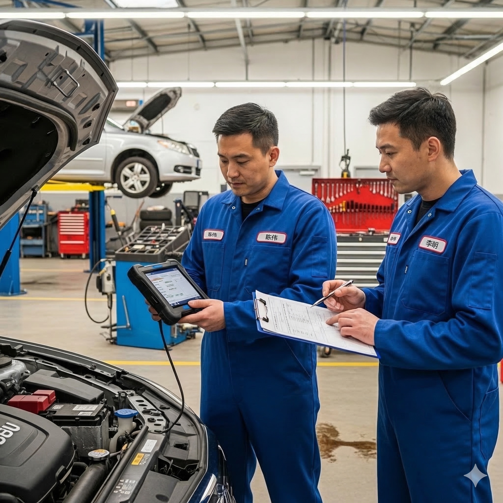 Vehicle inspection support